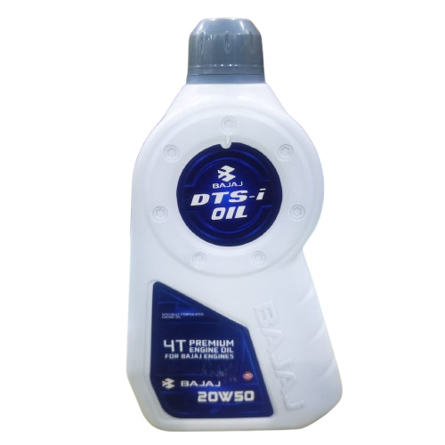 Bajaj DTS-i 4T Premium Engine Oil Blue 20W-50 – High Performance 4-Stroke Motorcycle Oil, 1 Liter