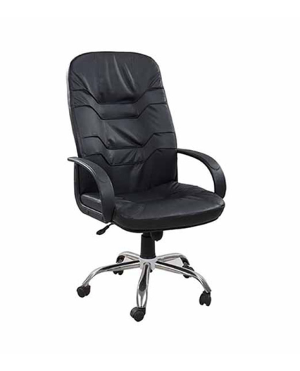 Regal Metal Swivel Chair Black