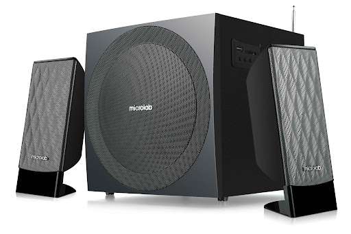 MICROLAB M300U 2.1 Multimedia Speaker – 38W RMS, USB, SD & AUX