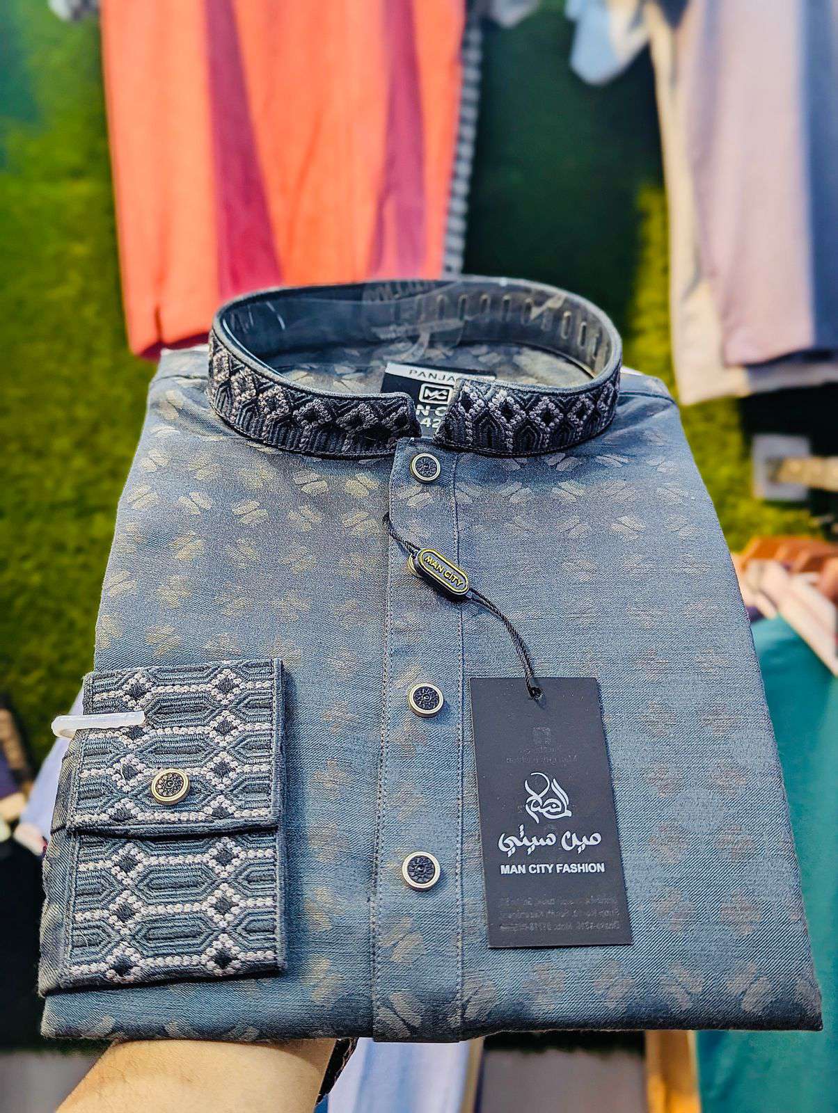 Men's Premium embroidery work Exclusive EID Collection New panjabi