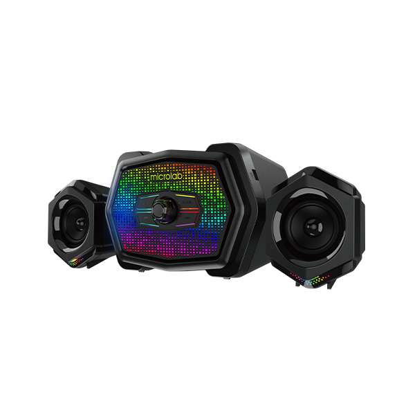 MICROLAB U220 BT 2.1 MULTIMEDIA USB RGB GAMING SPEAKER, RMS 10 WATT