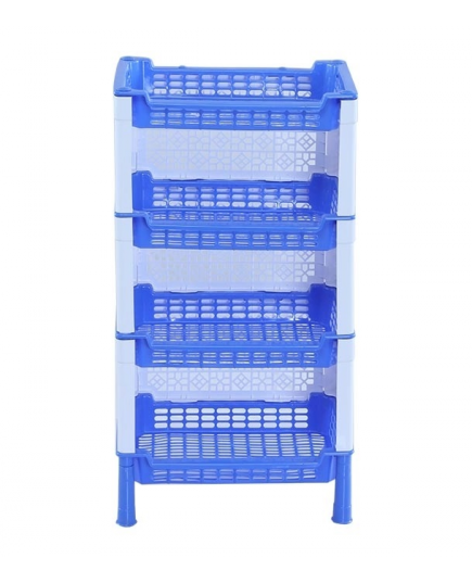 RFL 4 Step Moushumi Rack - SM Blue & White
