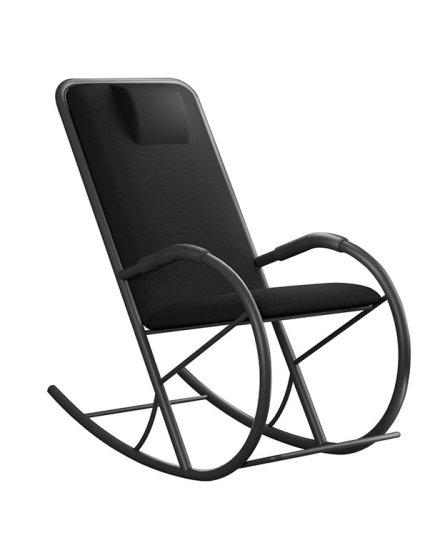 Regal Metal Rocking Chair Black