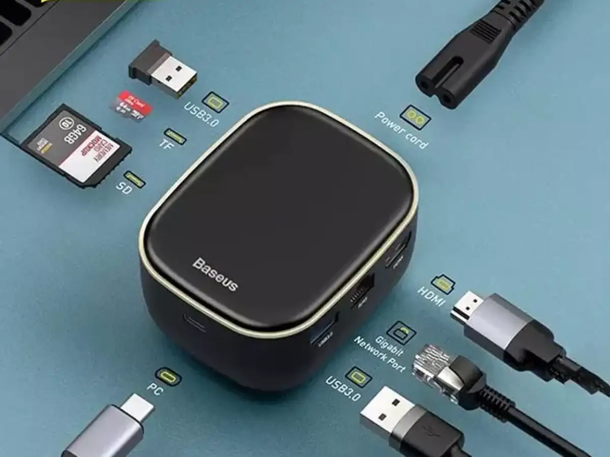 Baseus Type-C Hub Adapter AC Multifunctional Charger