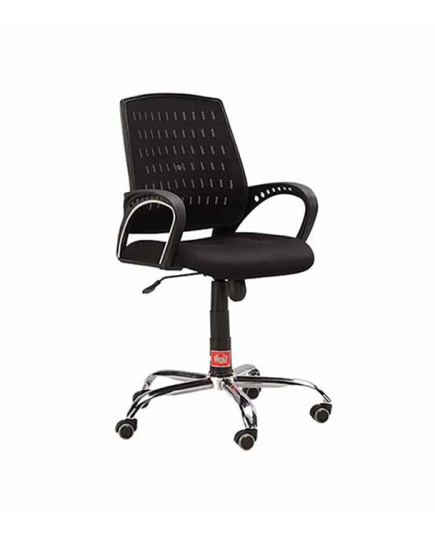 Regal Metal Swivel Chair Black