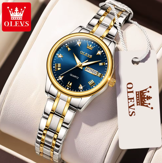 Men Watch Luxury Leather Luminous Hand Watch Golden - Watch For Men